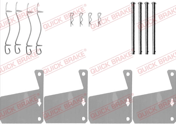 Accessory Kit, disc brake pad